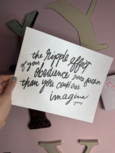 Load image into Gallery viewer, Ripple Effect Quote 8x10 Print - (perfect teacher and volunteer appreciation gift)