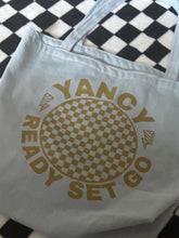 Load image into Gallery viewer, Denim 'Ready Set Go" Tote Bag