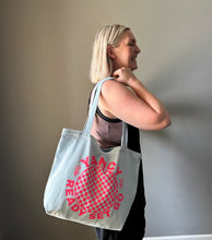 Load image into Gallery viewer, Denim 'Ready Set Go" Tote Bag