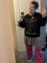 Load image into Gallery viewer, Make Jesus Loud FLEECE CREWNECK Sweatshirt - YOUTH MEDIUM ONLY