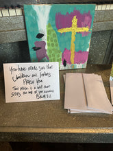 Load image into Gallery viewer, 5x7 Art Print Card with Streaming Links for "Roots For The Journey" (Baby Dedication Gift)