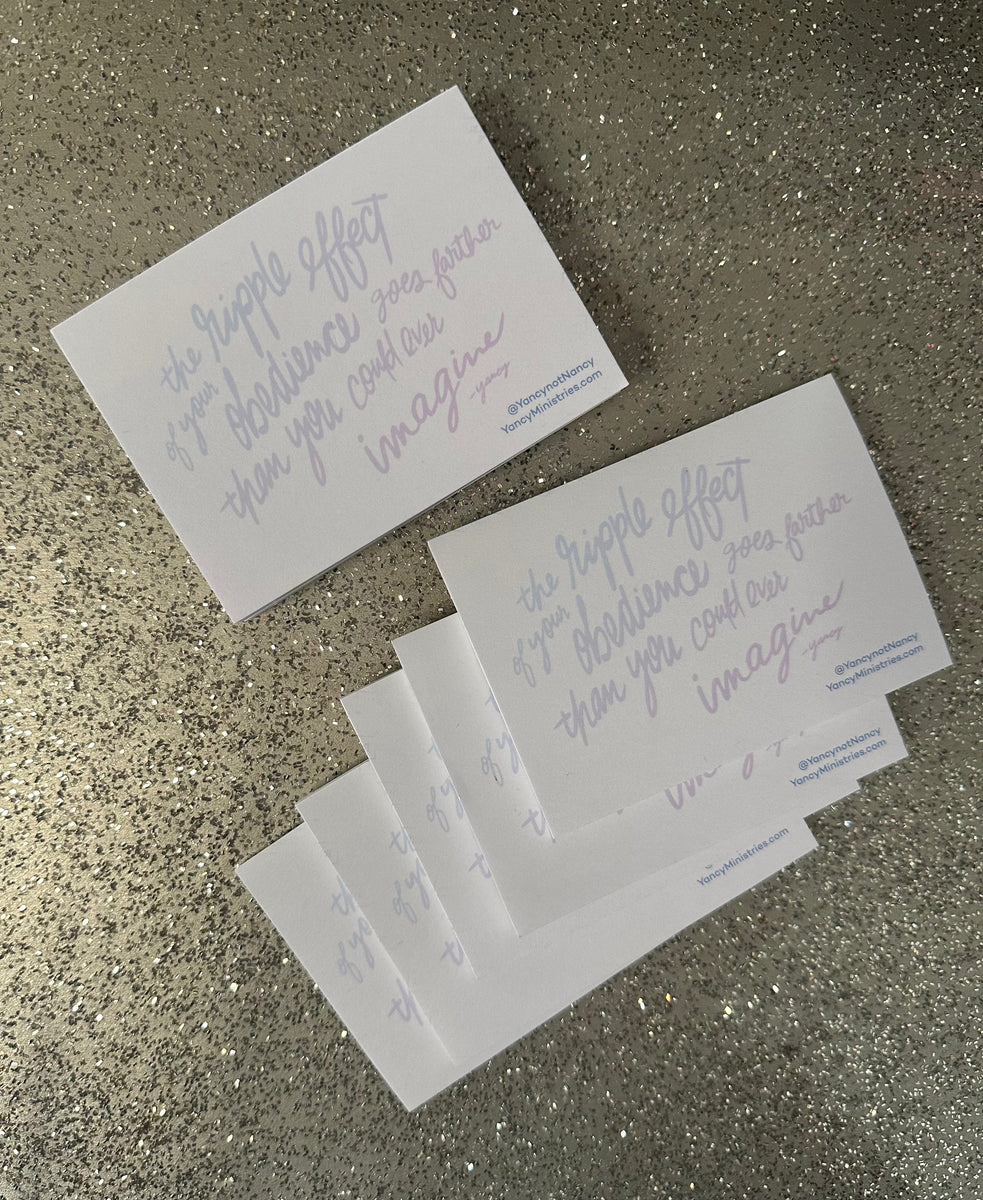 Ripple Effect Quote POST-IT NOTES - (teacher and volunteer appreciatio