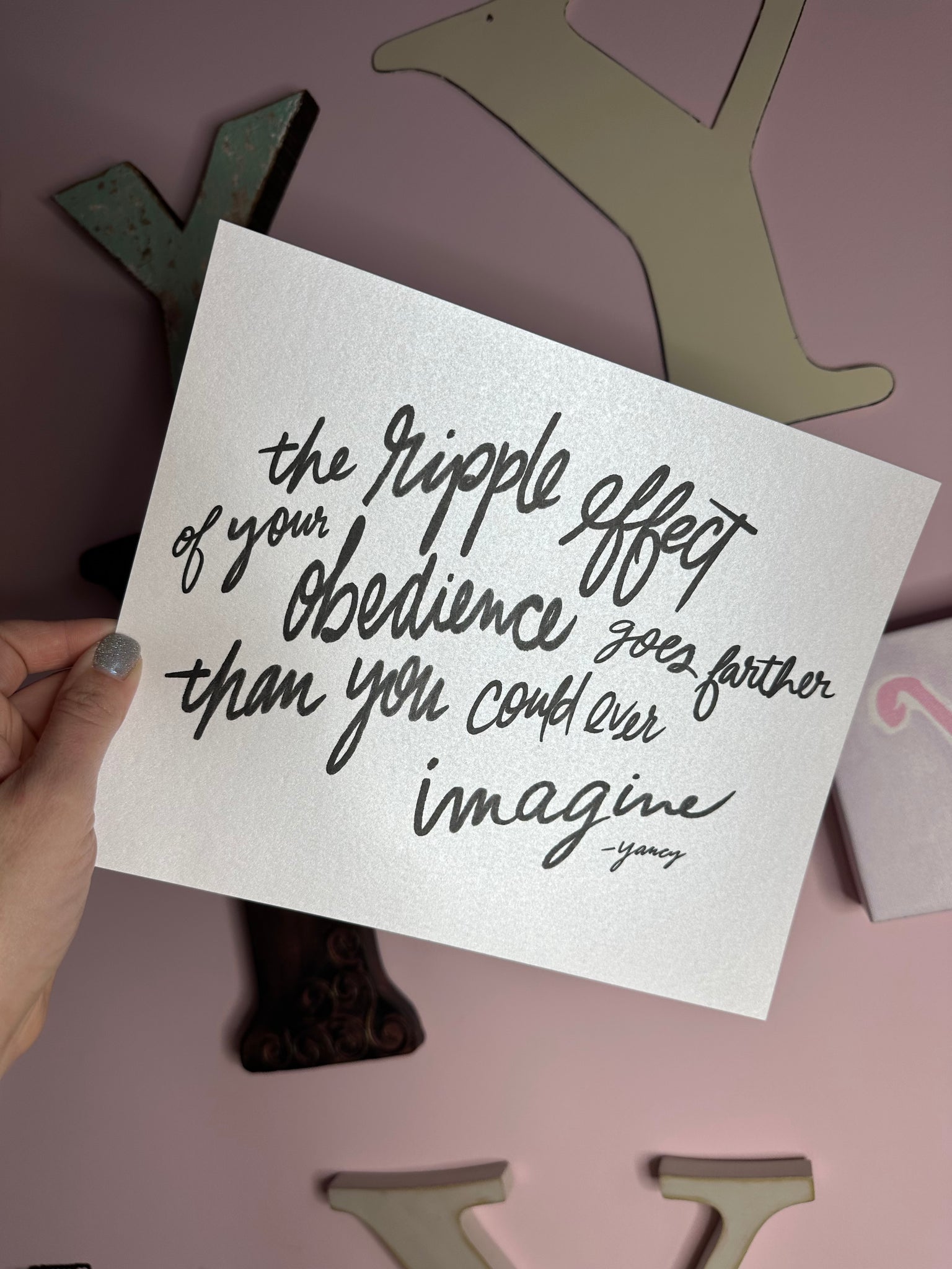 Ripple Effect Quote 8x10 Print - (perfect teacher and volunteer apprec