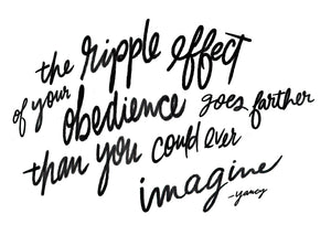 Ripple Effect Quote 8x10 Print - (perfect teacher and volunteer appreciation gift)